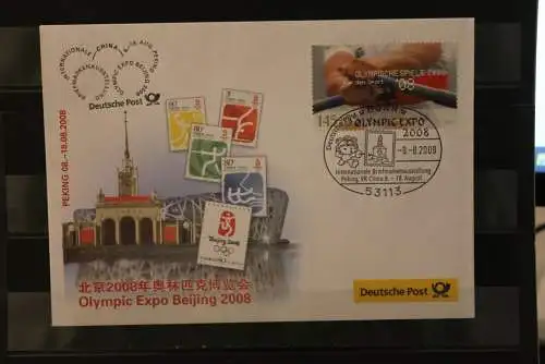 Messebrief Deutsche Post: Olympic Expo Beijing 2008