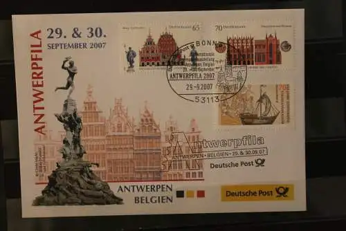 Messebrief Deutsche Post: ANTWERPFILA  2007