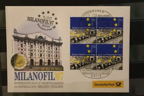 Messebrief Deutsche Post: MILANOFIL 07, Milano 2007