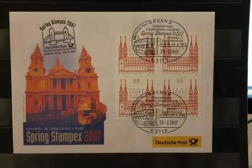 Messebrief Deutsche Post: SPRING STAMPEX London 2007