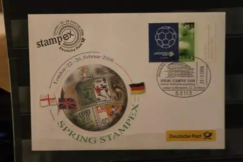 Messebrief Deutsche Post: SPRING STAMPEX London 2006