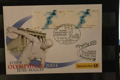 Messebrief Deutsche Post: OLYMPHILEX Athen 2004