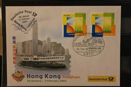 Messebrief Deutsche Post: Hong Kong Stamp Expo  2004