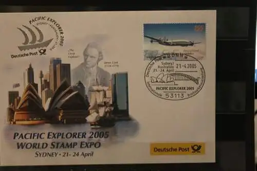 Messebrief Deutsche Post: Pacific Explorer 2005 Sydney