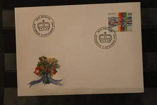 Liechtenstein; Nachbarschaft; Gemeinschaftsausgabe mit der Schweiz; 1995, FDC