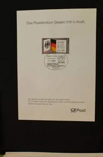 Deutschland; Das Poststruktur-Gesetz tritt in Kraft, Gedenkblatt des Post 1989; Für Mitarbeiter der Post