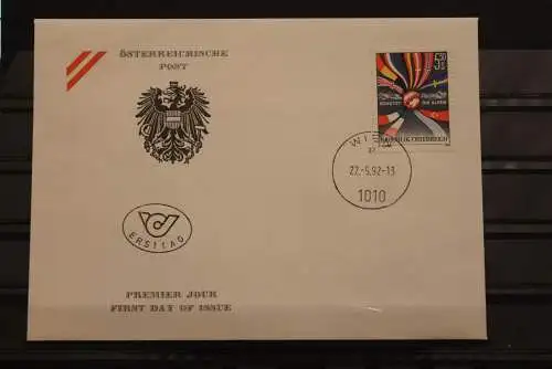 Gemeinschaftsausgabe CH-A "Schützt die Alpen", FDC Österreich