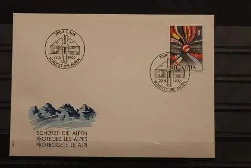 Gemeinschaftsausgabe CH-A "Schützt die Alpen", FDC Schweiz