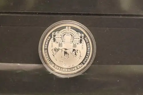 Bundesrepublik Deutschland; 10 Euro; 2003; 200.Geburtstag Gottfried von Semper,  Silber; PP; Jäger-Nr. 503