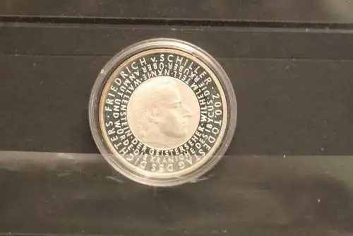 Bundesrepublik Deutschland; 10 Euro; 2005; Friedrich von Schiller, Silber; PP; Jäger-Nr. 513