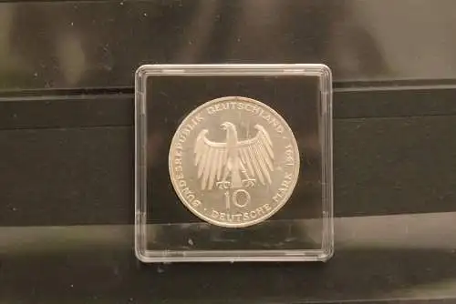 Deutschland, 1991, Brandenburger Tor, 10 DM,  Silber, stg, Jäger-Nr. 452