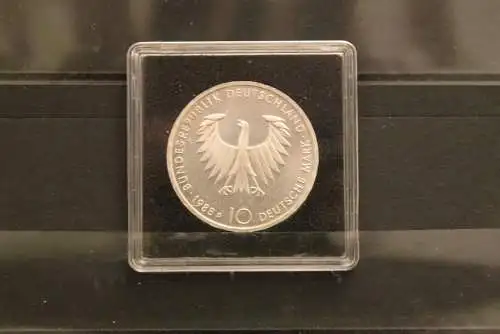 Deutschland, 1988, Schopenhauer, 10 DM,  Silber, stg, Jäger-Nr. 443