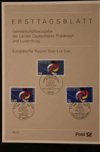 Deutschland, Frankreich, Luxemburg: ETB: Europäische Region Saar-Lor-Lux, 1997