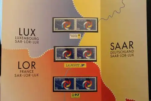 Deutschland, Frankreich, Luxemburg: Folder Europäische Region Saar-Lor-Lux, 1997