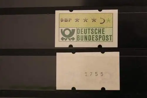 Deutschland, ATM 1981, fehlender Oberstrich der 5; mit Zählnummer