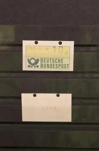 Deutschland, ATM 1981, geschlossene Transportlöcher; versetzter Werteindruck, MNH, mit Nummer