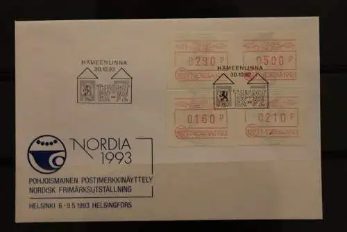 Finnland, ATM 1992, NORDIA 1993, FDC