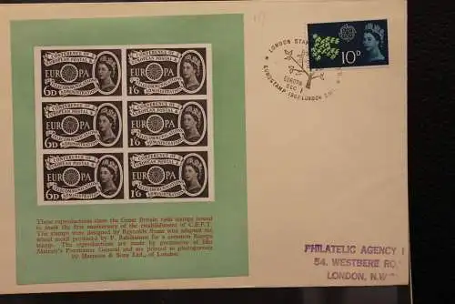 Großbritannien 1962; Eurostamp London, mit Europa-Vignette