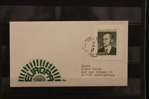 Italien Europa 1981, A. de Gasperi; Brief mit ungezähnten Marken aus Ministerblatt