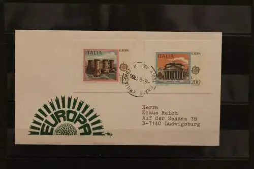 Italien Europa - CEPT 1978, Brief mit ungezähnten Marken aus Ministerblatt