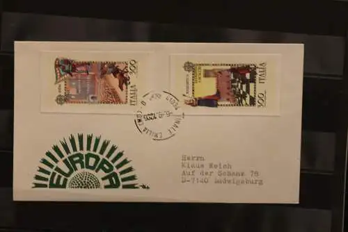 Italien Europa - CEPT 1981, Brief mit ungezähnten Marken aus Ministerblatt