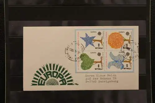 Italien Europa - CEPT 1986, Brief mit ungezähnten Marken aus Ministerblatt