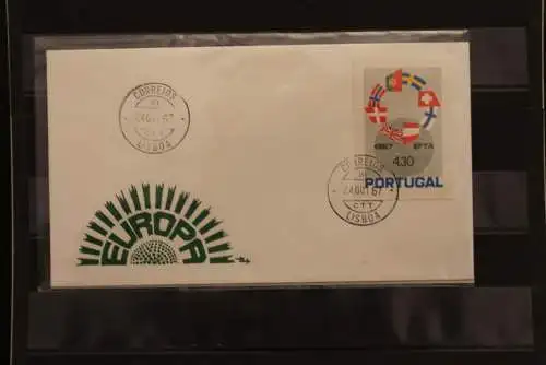 Portugal  EFTA 1967, FDC mit ungezähnten Marken aus Ministerblatt, gebraucht