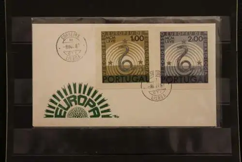 Portugal  Europäischer Rheumakongress 1967, FDC mit ungezähnten Marken aus Ministerblatt, gebraucht