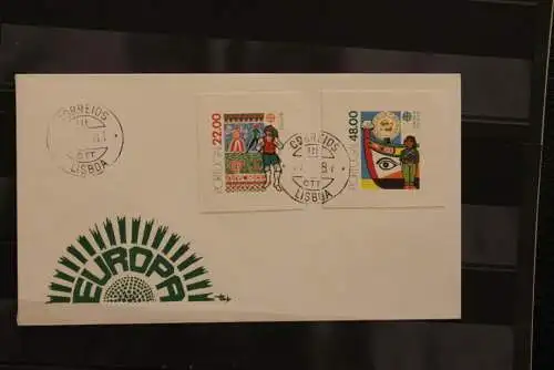 Portugal  CEPT 1981, FDC mit ungezähnten Marken aus Ministerblatt, gebraucht