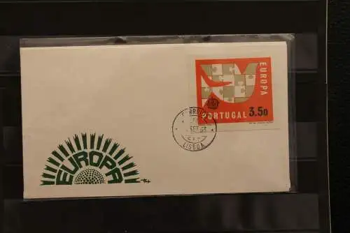 Portugal  CEPT 1963, FDC mit ungezähnten Marken aus Ministerblatt, gebraucht