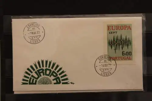 Portugal  CEPT 1972, FDC mit ungezähnten Marken aus Ministerblatt, gebraucht