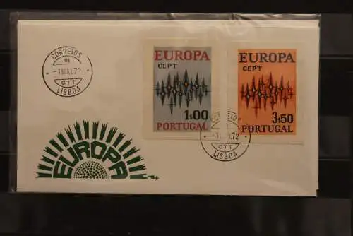 Portugal  CEPT 1972, FDC mit ungezähnten Marken aus Ministerblatt, gebraucht