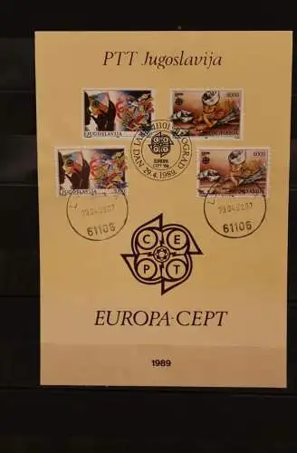 Jugoslawien 1989; Europa - CEPT, ETB