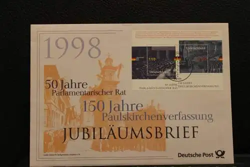 Deutschland; Jubiläumsbrief 1998; 50 Jahre Parlamentarischer Rat, 150 Jahre Paulskirchenverfassung