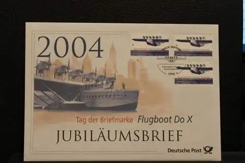 Deutschland; Jubiläumsbrief 2004: Tag der Briefmarke Flugboot Do X