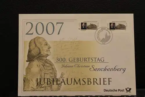 Deutschland; Jubiläumsbrief 2007: 300. Geburtstag Johann Chr. Senckenberg