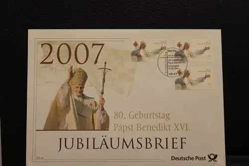 Deutschland; Jubiläumsbrief 2007: 80. Geburtstag Papst Benedikt XVI.