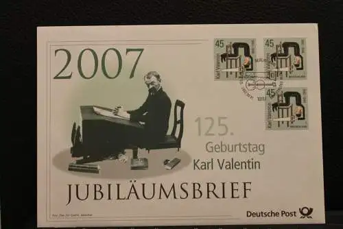 Deutschland; Jubiläumsbrief 2007: 125. Geburtstag Karl Valentin