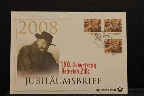 Deutschland; Jubiläumsbrief 2008: 150. Geburtstag Heinrich Zille