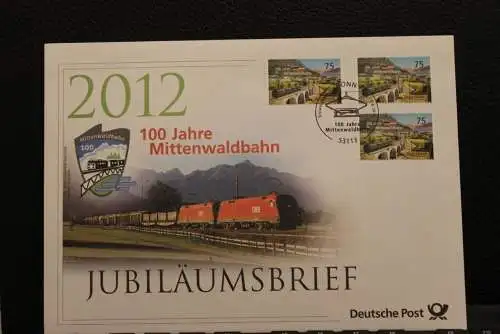 Deutschland; Jubiläumsbrief 2012: 100 Jahre Mittenwaldbahn