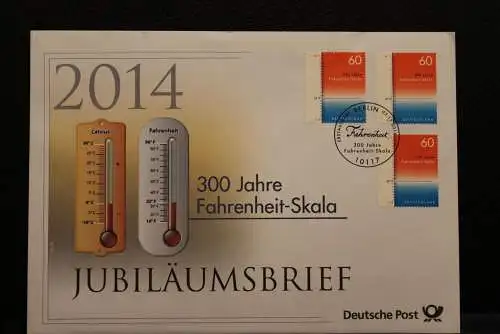 Deutschland; Jubiläumsbrief 2014: 300 Jahre Fahrenheit-Skala