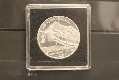 Bundesrepublik Deutschland; 10 Euro; 2011; FIS-Alpine Ski WM, Silber; stg, Jäger-Nr. 557