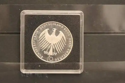 Bundesrepublik Deutschland; 10 Deutsche Mark; 2000; EXPO 2000 Hannover, Silber; stg; Jäger-Nr. 474
