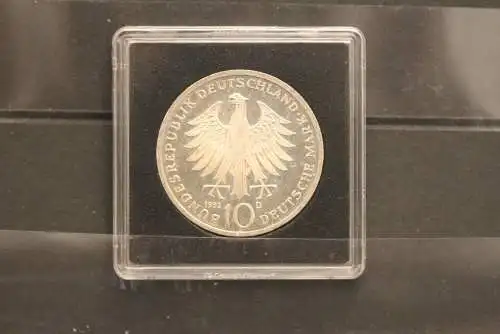 Bundesrepublik Deutschland; 10 Deutsche Mark; 1992; Pour le Merite, Silber; stg; Jäger-Nr. 454