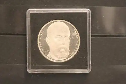 Bundesrepublik Deutschland; 10 Deutsche Mark; 1993/94; Robert Koch, Silber; stg; Jäger-Nr. 456