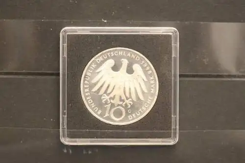 Bundesrepublik Deutschland; 10 Deutsche Mark; 1998; Hildegard von Bingen, Silber; stg; Jäger-Nr. 468