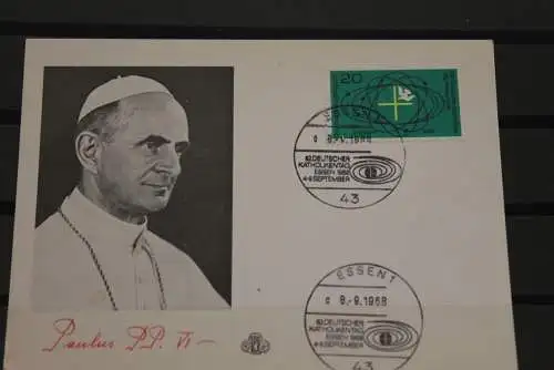 Deutschland; Papst Paul VI.; 82. Deutscher Katholischer Kirchentag, Essen 1968