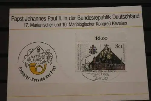 Deutschland; Papstreise 1987  Papst Johannes Paul II; Gelsenkirchen