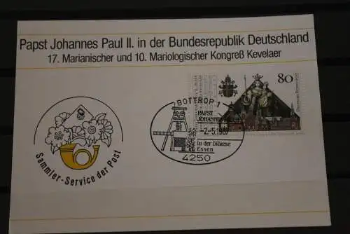 Deutschland; Papstreise 1987  Papst Johannes Paul II; Bottrop