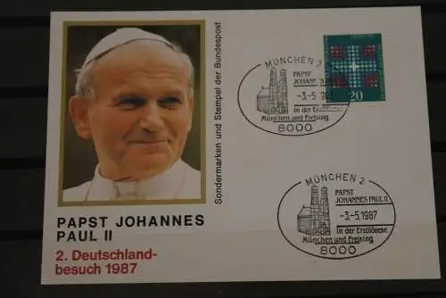 Deutschland; Papstreise 1987  Papst Johannes Paul II; München